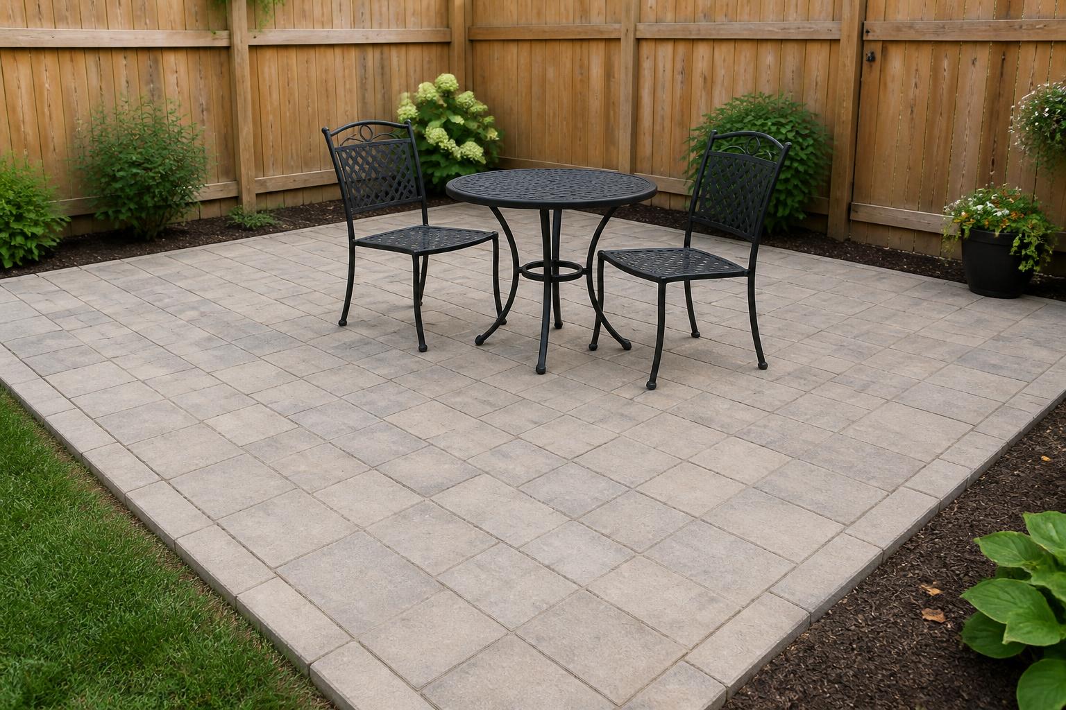 Patio after
